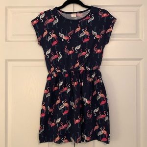 NWT Girls Gymboree Flamingo Short Sleeve Dress